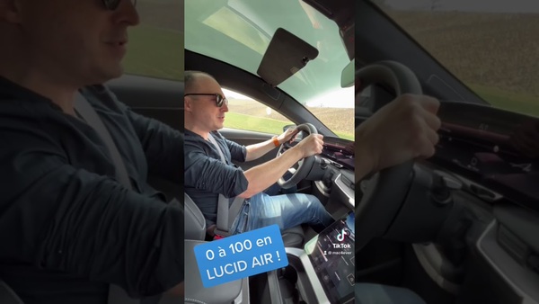 0 à 100 en Lucid Air !