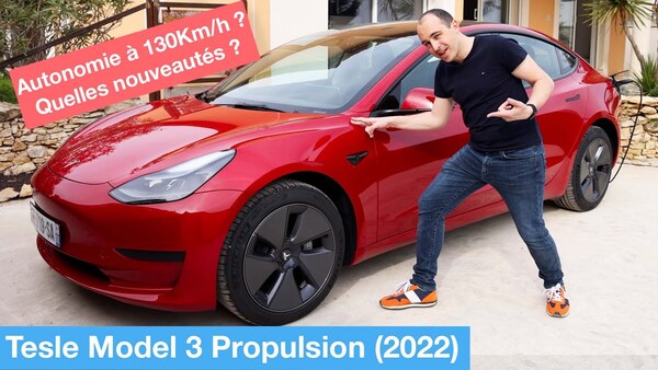 Test Tesla Model 3 2022 (60kWh) Propulsion : une autonomie de DINGUE ! (+ test de Ryzen)