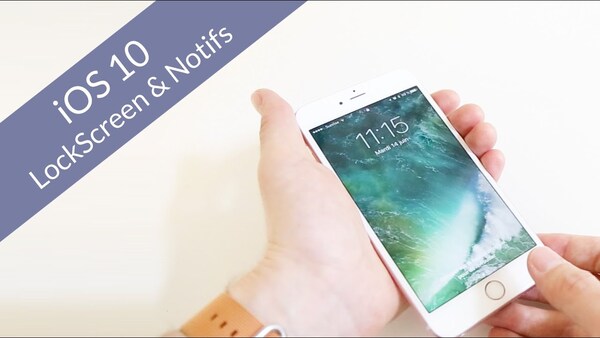 iOS10 : l'écran verrouillé et les notifications