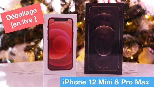iPhone 12 Mini & 12 Pro Max : on les déballe en live !