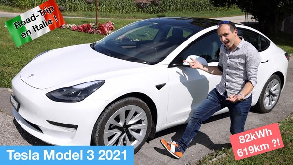 On critique LA référence ? Road-trip en Italie en Tesla Model 3 2021 (82kWh) !