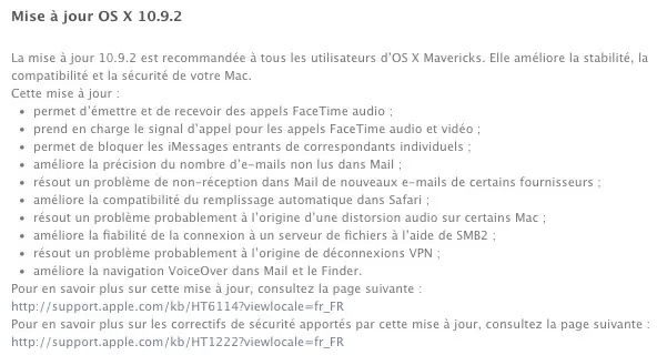 OS X 10.9.2, qui corrige la vilaine faille SSL, est arrivé !