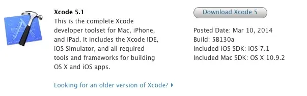 Xcode passe en version 5.1, iAd Producer 4.1.2