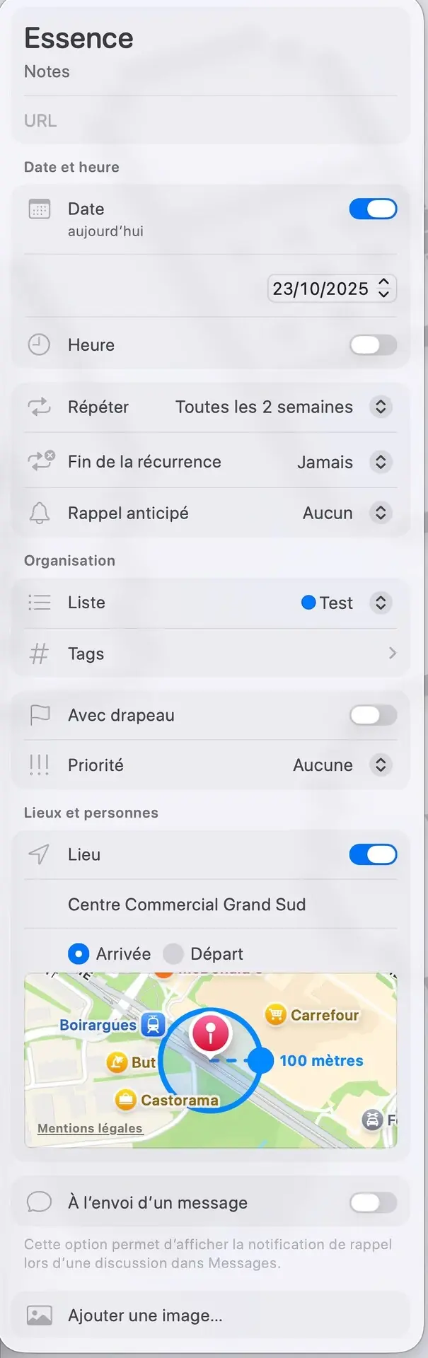 Les fonctions cachées de l'application Rappels pour iPhone