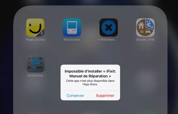 Attention, iOS peut supprimer des apps de votre iPhone... et qui ne sont plus sur l'App Store