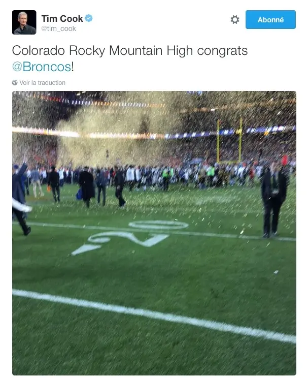 #Trollday : quand Twitter se déchaîne sur la photo floue de Tim Cook #SuperBowl