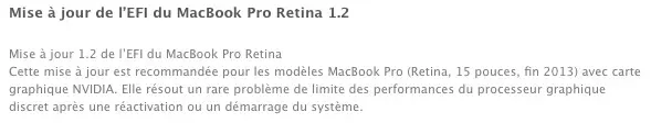 EFI Update 1.3 : Un correctif pour les trackpads des Macbook Pro