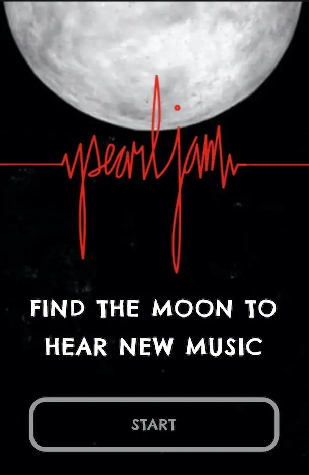 Pour écouter le nouveau titre de Pearl Jam, il faudra viser la lune avec un smartphone