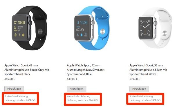 L'Apple Watch véritablement disponible seulement en mai ?!