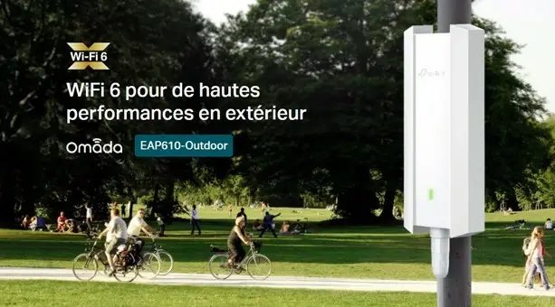 TP-Link lance son point d'accès extérieur WiFi 6 Mesh Omada