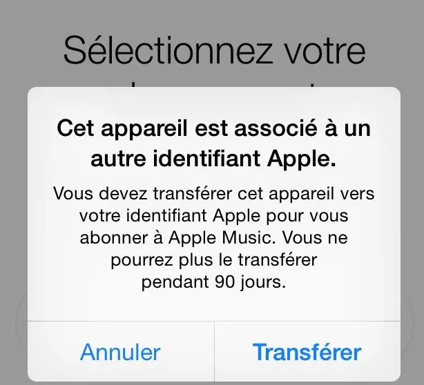 Un seul compte Apple Music actif autorisé par ordinateur (et par iPhone/iPad)