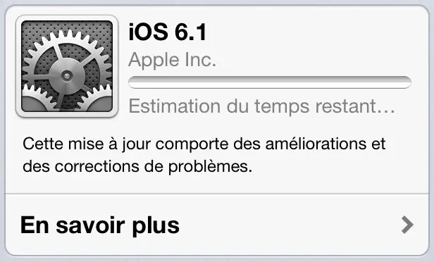 iOS 6.1 est disponible !