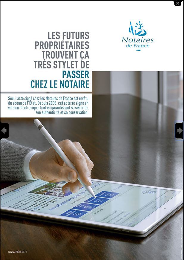 L'image du jour : les Notaires de France font leur pub avec l'iPad Pro et l'Apple Pencil