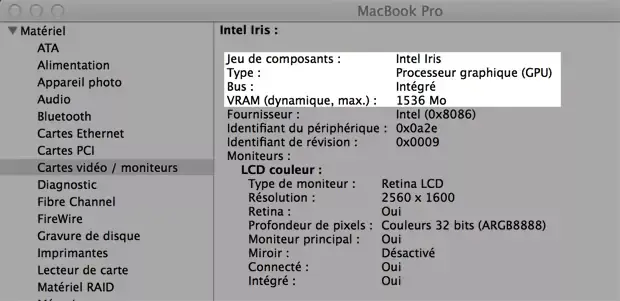 10.9.3 : les MacBook Pro Retina voient leur VRAM augmenter à 1,5Go