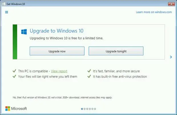 Microsoft insiste pour voir ses clients passer à Windows 10