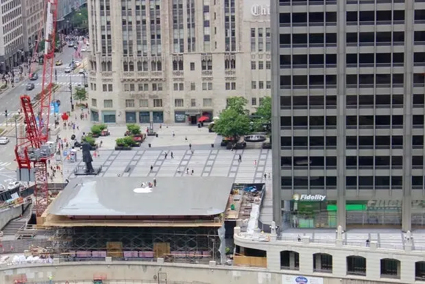 Le prochain Apple Store de Chicago se dessine comme un MacBook