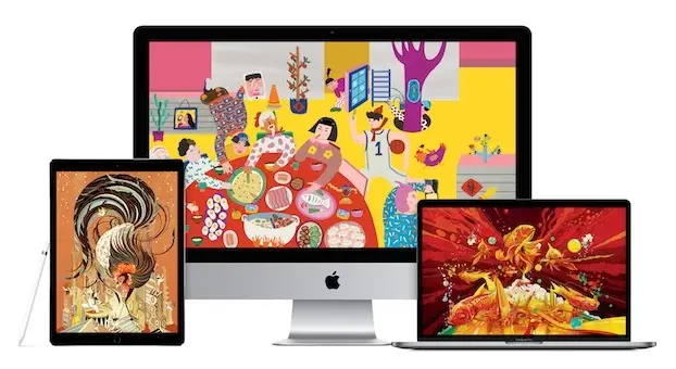 Nouvel an chinois : Apple sort des wallpapers créés sur iPad, iMac ou MacBook pro