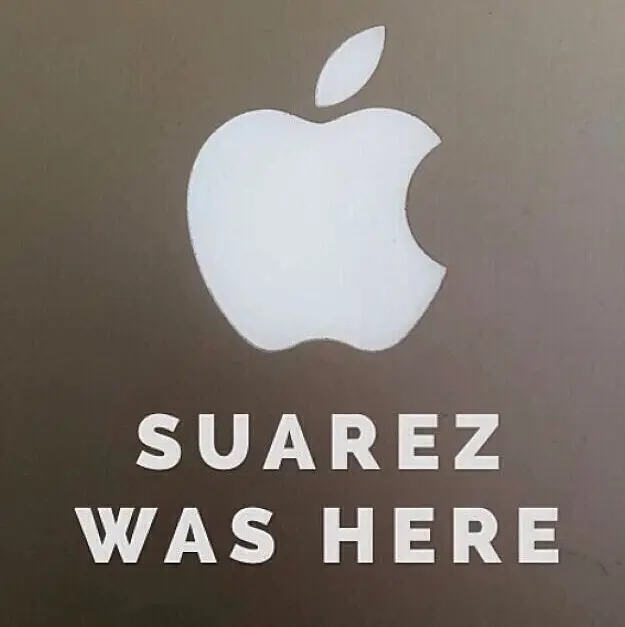 L'image du jour : Suarez était ici, la véritable origine du logo d'Apple