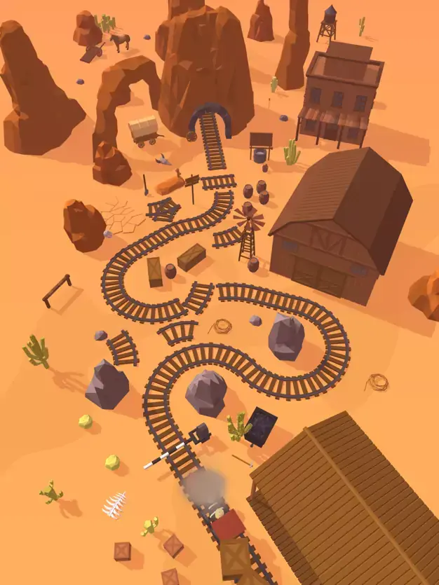 "Railway Canyon" déroule ses rails sur iOS