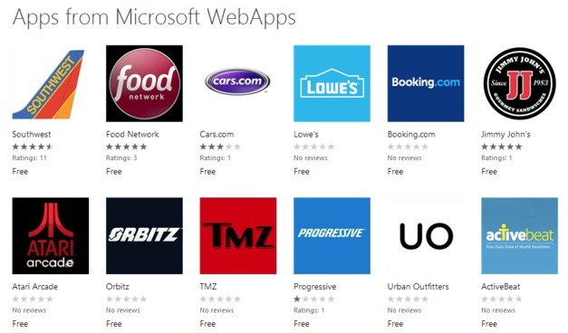 #TrollDay : quand Microsoft compile les sites webs populaires en "apps"
