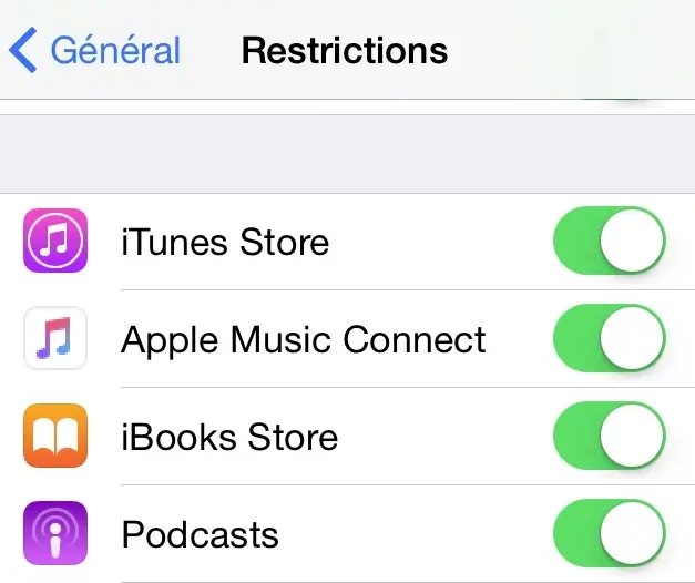 "Apple Music Connect" ne peut pas être désactivé sous iOS 9 Beta