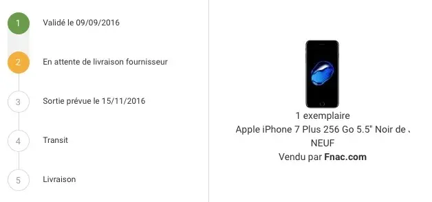 iPhone 7 : certains revendeurs font "glisser" les dates de livraison de 2 mois