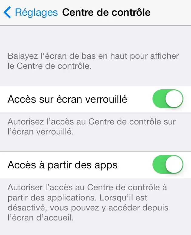 Les nouveautés d'iOS 7 Beta 5 (mise à jour en continu)