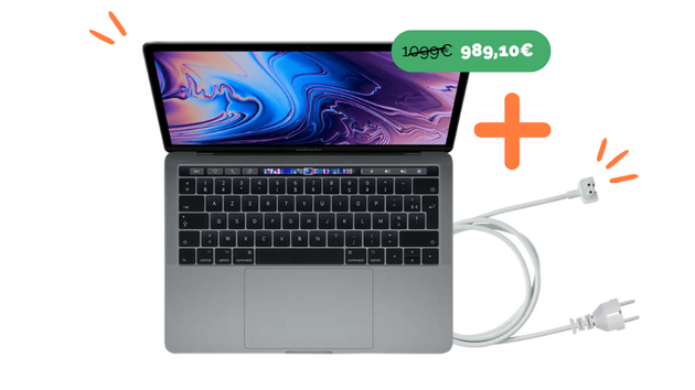 Offre rentrée : Le MacBook Pro 13" Touch Bar 2019 reconditionné à seulement 989€