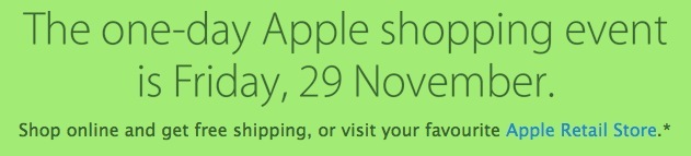 Apple annonce le Black Friday du 29 novembre sur son site Australien