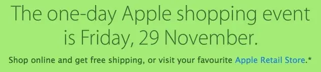 Apple annonce le Black Friday du 29 novembre sur son site Australien