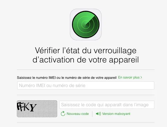 Apple offre un service de vérification pour savoir si un iPhone est bloqué par son propriétaire