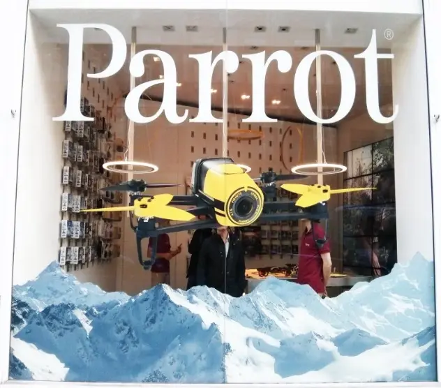 Le Bebop Drone est toujours disponible dans la boutique Parrot d'Opéra