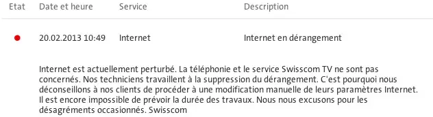 Gigantesque panne d'internet en Suisse, chez Swisscom (MAJ)