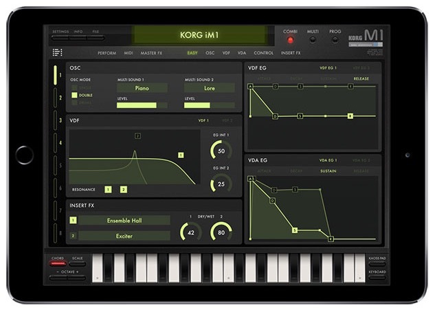 Une belle promotion sur les applications de Korg pour le lancement du célèbre iM1 sur iPad