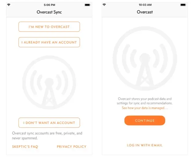 Podcasts : Overcast 4.2 met l'accent sur la confidentialité