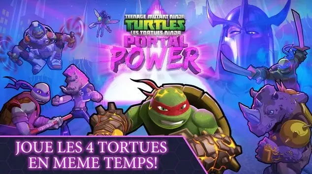 Cowabunga ! Les Tortues Ninja : Les Portails dimensionnels est disponible sur l'App Store