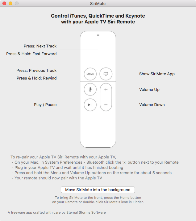 SiriMote permet de contrôler son Mac avec la Siri Remote