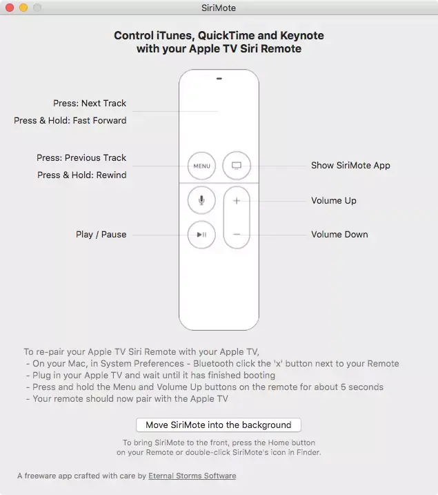 SiriMote permet de contrôler son Mac avec la Siri Remote