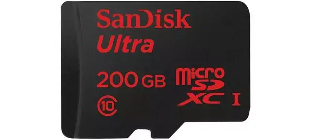 SanDisk présente une carte microSD de... 200Go !