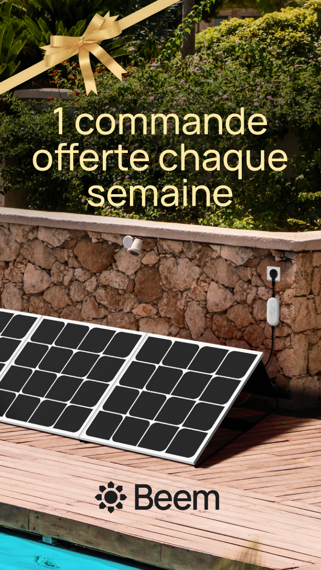 Panneaux solaires Beem 420W : 1 commande remboursée chaque semaine (+code promo)