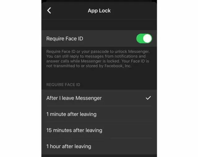 Facebook teste le verrouillage de l'app Messenger via Face ID et Touch ID