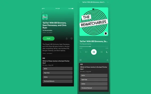 Spotify intègre des sondages aux podcasts