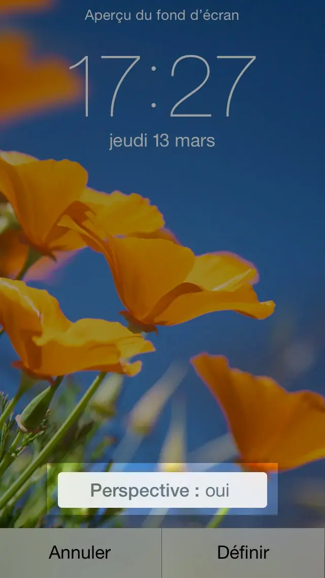 iOS 7.1: enlever l'effet parallaxe/zoom uniquement sur le fond d'écran