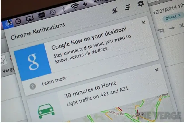 Google Now arrive enfin sur Mac (via Chrome)