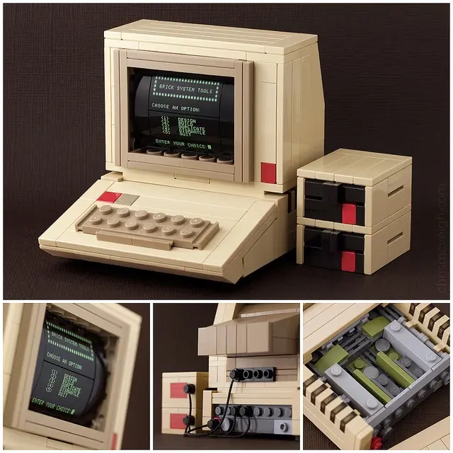 L'image du jour : un manuel pour créer un Apple ][ en Lego