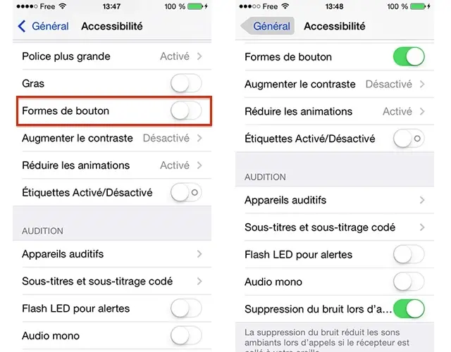 Astuce : comment afficher de "vrais" boutons sur iOS 7