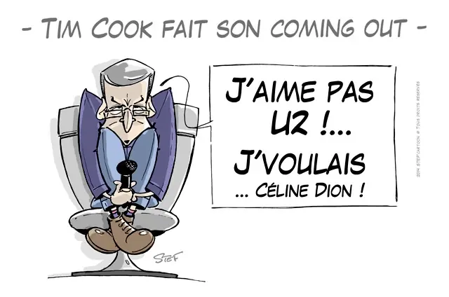 StefCartoon : Tim Cook fait son coming-out