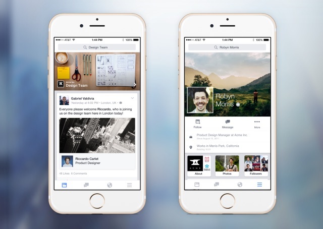 Facebook dévoile Work, sa nouvelle app pour les professionnels