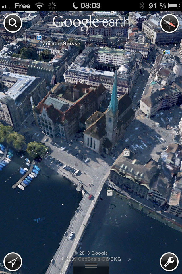 Google Earth : de nombreuses villes suisses en 3D