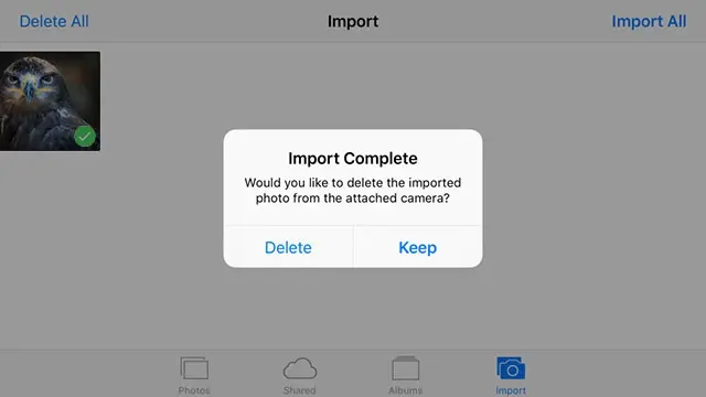 iOS 9.2 permet à l'iPhone d'importer des photos depuis un support externe